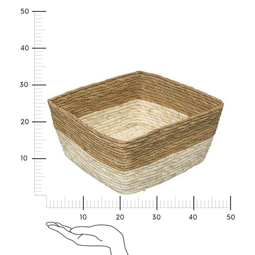 Slaměný úložný koš boho Mix n Modul 31x15 do obýváku 5five simply smart