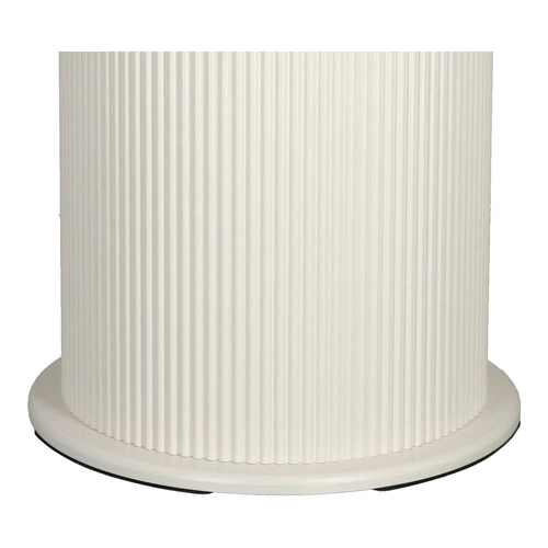 Bílý kulatý jídelní stůl Elia 100 cm moderní glamour na jedné noze Intesi