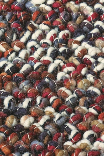 Vlněný koberec do obýváku Marble bordó 170x240 cm retro ručně tkaný snadno čistitelný