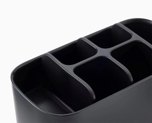 Joseph Joseph EasyStore černý organizér na zubní kartáčky do koupelny, velký, moderní