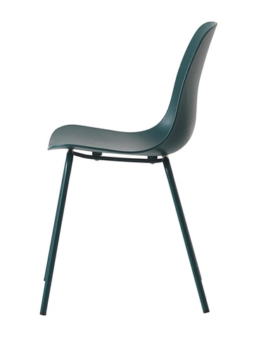 Moderní modrá plastová jídelní židle Whitby do kuchyně UNIQUE