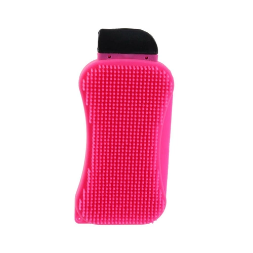 Silikonová houbová škrabka růžová