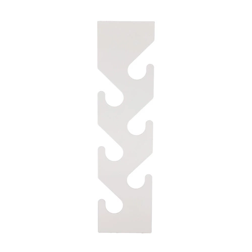 Moderní bílý kovový nástěnný věšák do předsíně Cani Intesi na oblečení 6 háčků