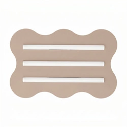 Stropní LED svítidlo KLOVER taupe moderní kovové do obývacího pokoje