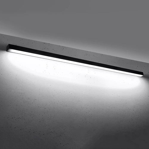 Nástěnné LED svítidlo PINNE 200 černé minimalistické moderní do obýváku a ložnice Thoro