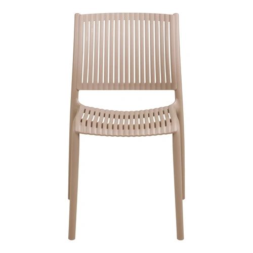 Židle Manzano moderní do jídelny a kuchyně z plastu šedohnědá