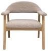 Křeslo Addi béžové boucle dub skandinávský do obýváku a ložnice Actona