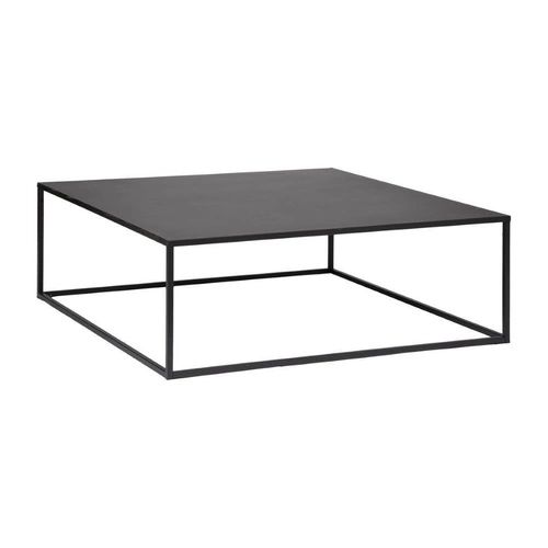 Konferenční stolek Gota černý čtvercový kovový loftový 100x100 cm do obýváku Atmosphera