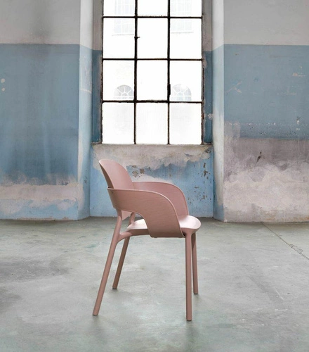 Jídelní a zahradní židle Hug SCAB Design béžová s područkami stohovatelná plastová