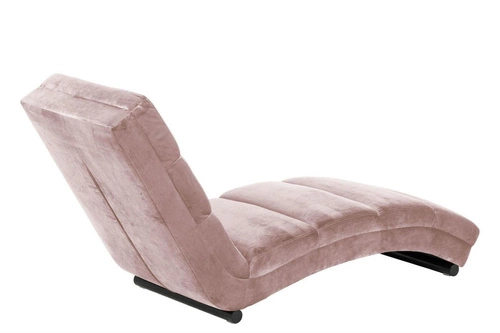 Sofa Slinky Actona růžová sametová lenoška do obýváku glamour 170 cm