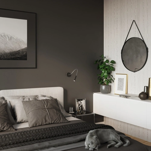 Nástěnné svítidlo AXIL černé moderní kovové do obýváku a ložnice Sollux Lighting