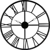 Velké industriální nástěnné hodiny Vintage Atmosphera černý kov 70 cm do obýváku