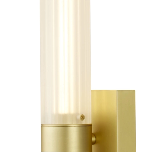 Nástěnné svítidlo SOLO LED moderní bílo-zlaté 60 cm do obýváku a ložnice