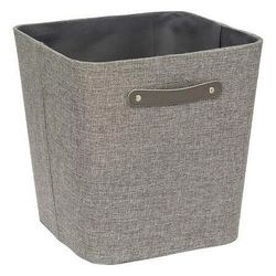 Látková krabice Ronda 31x31x31 cm šedá s úchytkou do regálu a šatny 5five