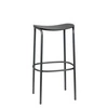 Kovová barová stolička Trick 65 cm černá moderní bez opěrky do kuchyně a k ostrůvku SCAB Design