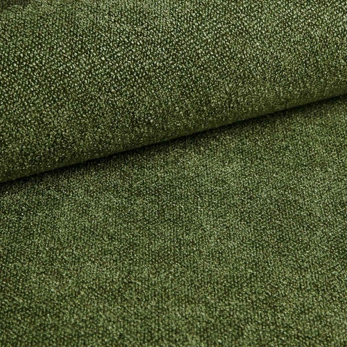 Moderní zelená rohová pohovka s rozkladem a úložným prostorem Bode levá do obýváku