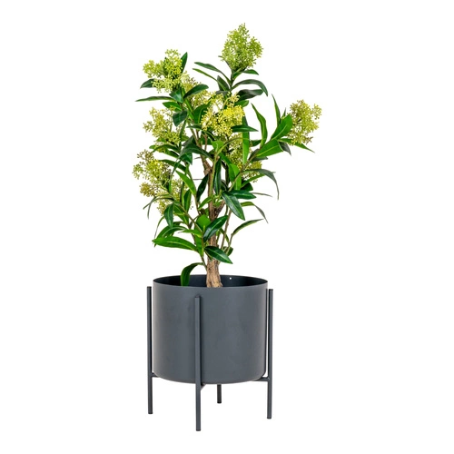 Umělé stromek Skimmia 75 cm Intesi moderní umělé rostliny do obýváku a ložnice