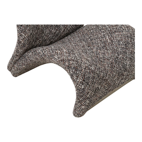 Relaxační křeslo Sofia hnědé do obýváku moderní skandinávský čalouněný Intesi