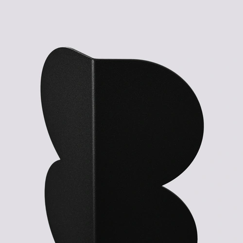 Nástěnná lampa BISCUIT černá moderní kovová do obýváku