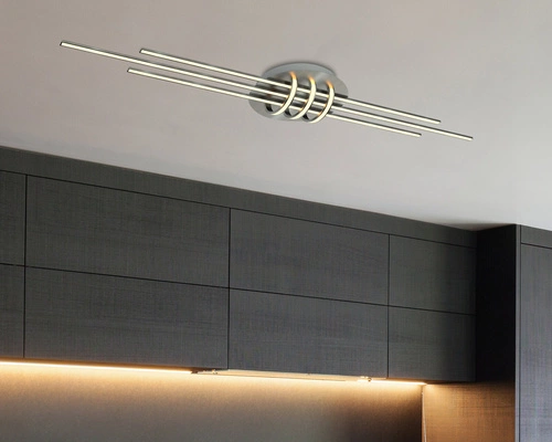 Stropní LED svítidlo Naksos zlaté 110 cm moderní do obýváku a jídelny CANDELLUX glamour