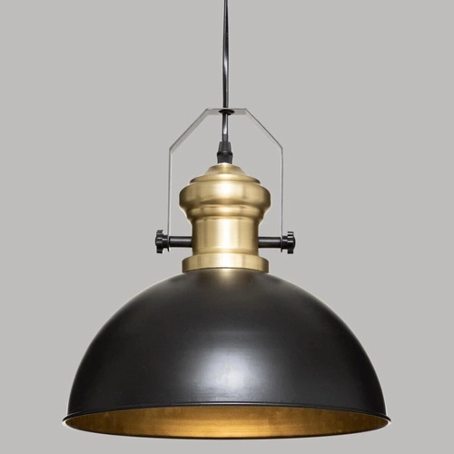 Závěsné svítidlo Flower černé kovové industriální nad stůl do obýváku a kuchyně Atmosphera