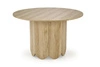 Moderní kulatý jídelní stůl Puro 2 120 cm dub přírodní na jedné noze Intesi