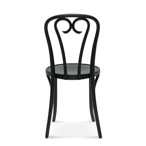 Jídelní dřevěná židle Fameg A-16 retro v designu PRL, čalouněná kůže, na míru