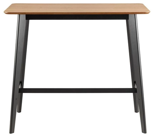 Barový stůl Roxby do kuchyně a jídelny moderní přírodní dub černé nohy Actona 120x60 cm