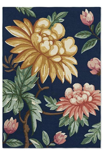 Venkovní koberec na zahradu a terasu Midnight Garden Navy 200x280 klasický snadno čistitelný