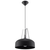 Závěsná lampa CASCO černá/bílá