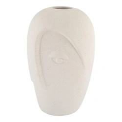 House Nordic Oko písková keramická dekorativní váza do obýváku 19,5 cm