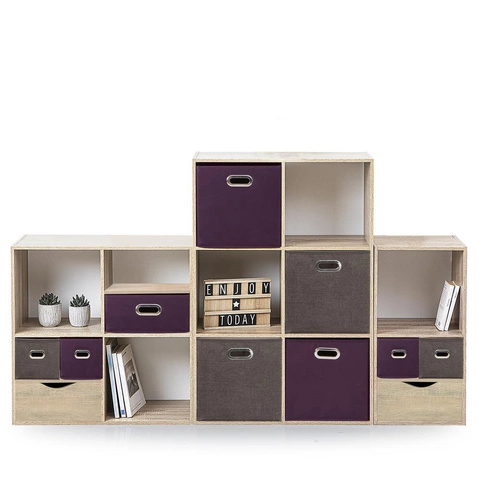 Knihovna se 6 policemi Kali bílá