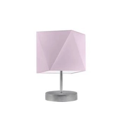 Noční stolní lampa PASADENA fialová s látkovým stínidlem LYSNE 30 cm