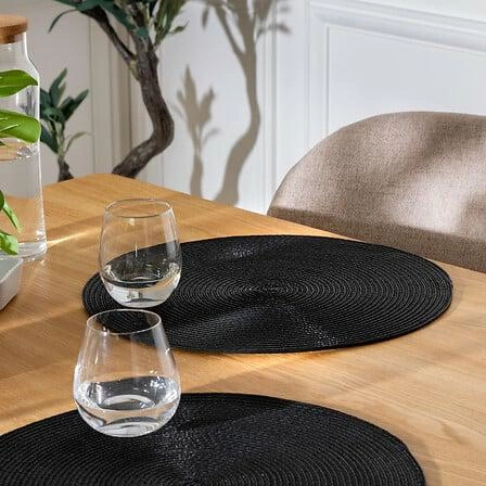 Kulatá prostírka na talíř olivová 38 cm pletená do kuchyně 5five simply smart