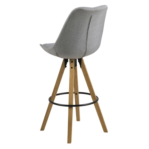Barová stolička Dima Melange šedá / dřevo