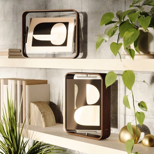 Dřevěný fotorámeček 20x25 ořechový stojací Bellwood Umbra moderní dekorativní