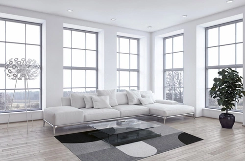 Koberec do obýváku Rene Grey 160x230 moderní geometrický protiskluzový Magic Home