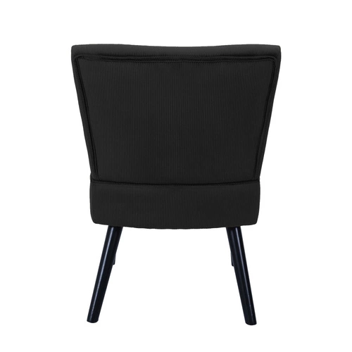 Relaxační křeslo Giulia černý manšestr do obýváku moderní skandinávský Intesi