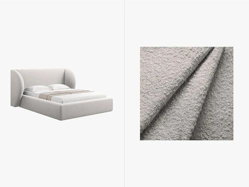 Postel do ložnice Miley II šedá moderní s úložným prostorem 160x200 Micadoni Home