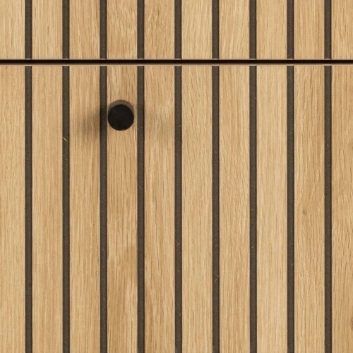 Komoda Albany 4 zásuvky drásaný dub přírodní moderní na nožkách do obýváku 80 cm