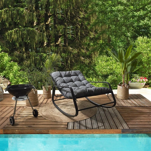 Zahradní křeslo Miami šedé