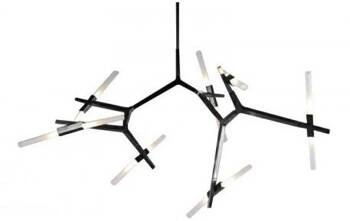 Závěsné svítidlo STICKS-14 černé, nastavitelné, moderní nad jídelní stůl do obýváku Step into Design