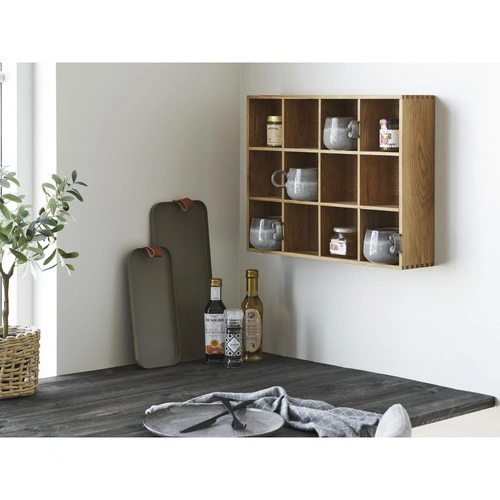 House Nordic sada 2 obdélníkových hnědých dekorativních ocelových táců