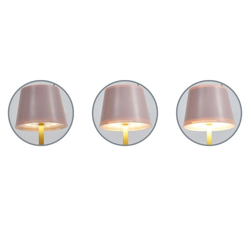 Stolní LED lampa Blanca Intesi moderní růžová dotyková se stmívačem do ložnice