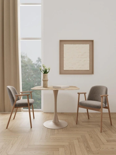 Jídelní stůl Malta Actona čtvercový moderní hnědá keramika 90x90