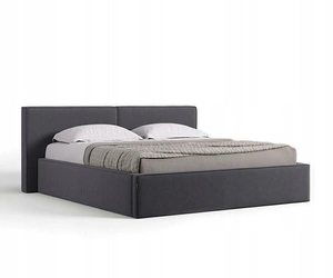 Čalouněná postel Britney 160x200 šedá s úložným prostorem moderní do ložnice