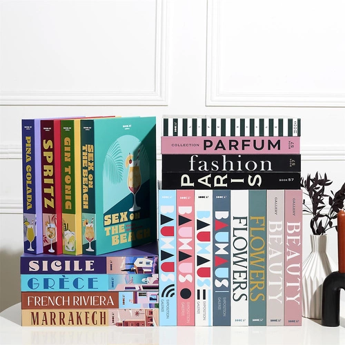 Intesi Pinacolada ozdobná krabička kniha fialová dekorativní do ložnice a obýváku