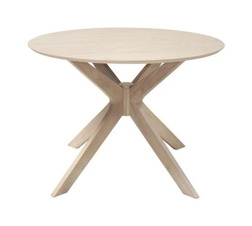 Jídelní kulatý stůl Duncan 105 cm moderní přírodní dub skandinávský styl Actona
