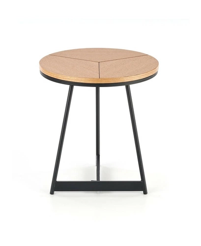 Kulatý konferenční stolek Annaba S dubový loftový 45 cm moderní do obýváku Intesi