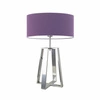 Noční lampička s fialovým stínidlem Thor moderní do ložnice a obývacího pokoje 61 cm